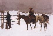 Frederick Remington The Fall of the Cowboy oil painting artist
